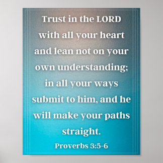 Affiche Proverbes 3:5-6