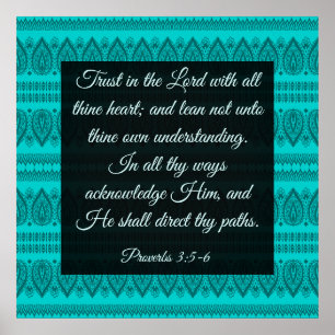 Affiche Proverbes 3:5-6