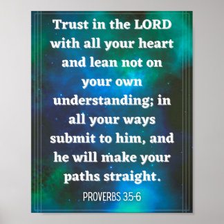 Affiche Proverbes 3:5-6