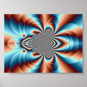 Affiche psychédélique de ~ de chaton de jungle