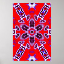 Affiche Psychedelique Kaleidoscope – Abstrait Néon