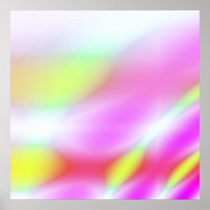 Affiche psychédélique rose pastel de 52x52 ou moin