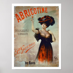 Affiche publicitaire 'Abricotine', réalisée par P.
