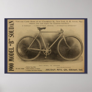 Affiche publicitaire artistique du magazine Vintag