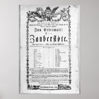 Affiche publicitaire de "La Flûte magique"