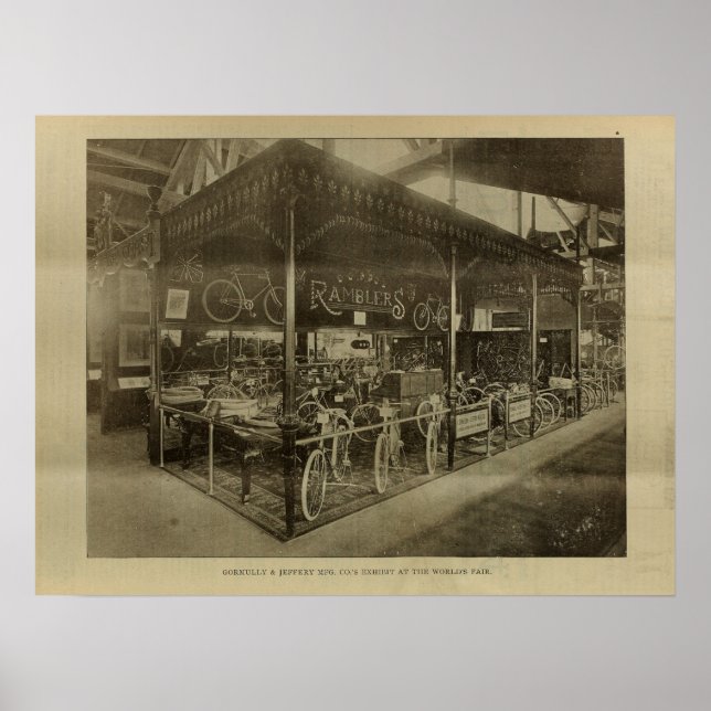 Affiche publicitaire de la revue à vélo Ramblers V (Devant)