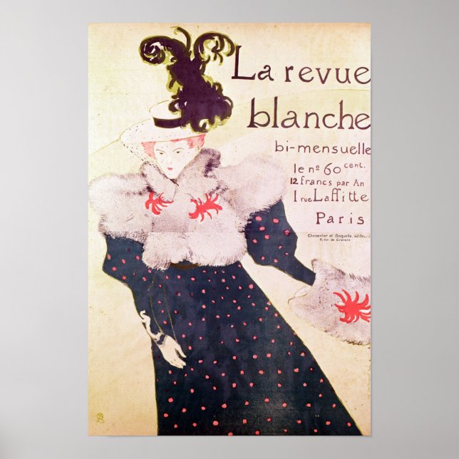 Affiche publicitaire 'La Revue Blanche', 1895 (Devant)