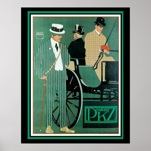 Affiche publicitaire PKZ Marque Deco 16 x 20 (Devant)