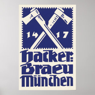 Affiche publicitaire pour la bière allemande des a