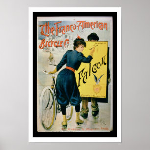 Affiche publicitaire 'The Franco-American Bicycle 