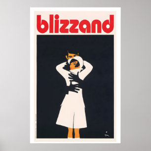Affiche publicitaire vintage Blizzand Embrace