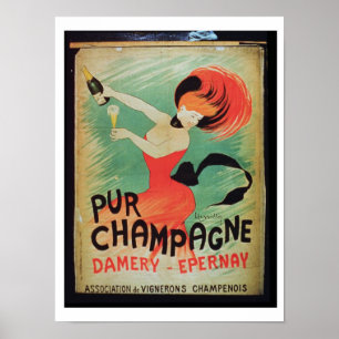 Affiche "Pur Champagne", de Damery, E