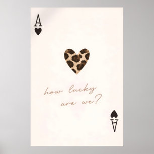 Affiche Quelle Chance Nous Sommes, Art Amour Coeur