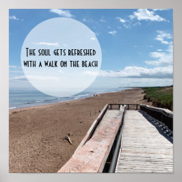 Affiche rafraîchissante de l'âme de la plage