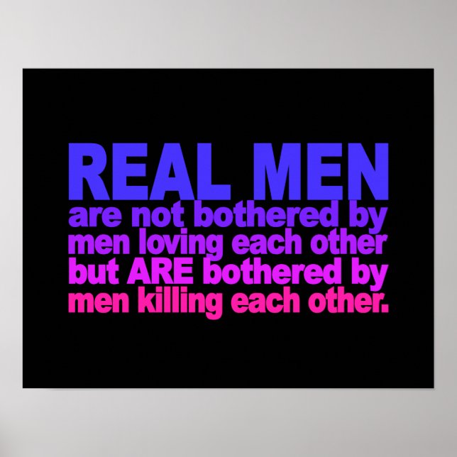 Affiche Real Men (Devant)