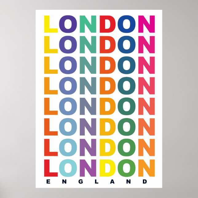 Affiche Retro London Angleterre (Devant)
