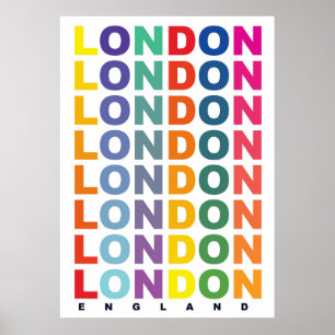 Affiche rétro Londres Angleterre