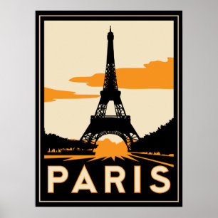 affiche rétro paris art déco