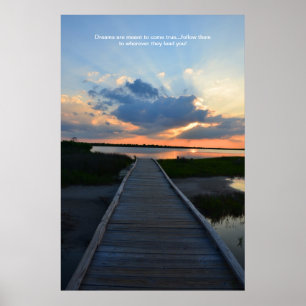 Affiche rêveuse inspirée