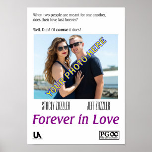 Affiche romantique à customiser par VOUS !