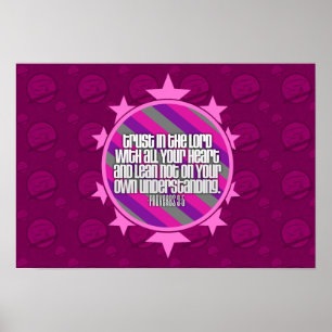 Affiche (rose) de 3:5 de proverbes