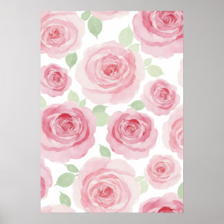 Affiche Rose Romantique