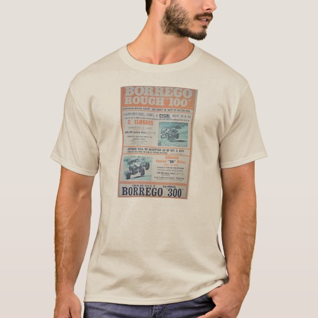 Affiche rugueuse de 100 T-shirts de Borrego (Devant)