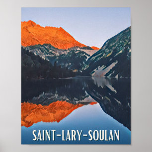 Affiche Saint-Lary-Soulan Station de ski