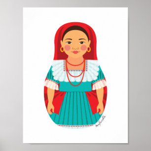 Affiche salvadorienne Matryoshka