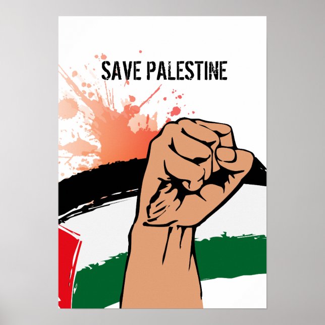 Affiche Save Palestine (Devant)