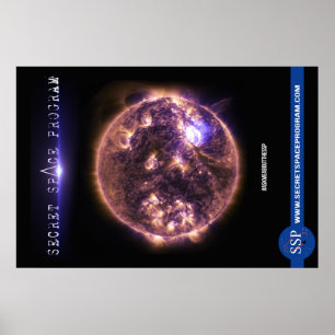 Affiche secrète de programme spatial