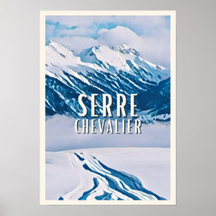 Affiche Serre Chevalier Station de ski