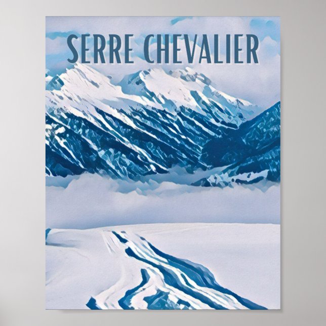 Affiche Serre Chevalier Station de ski (Devant)
