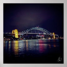 Affiche signée Sydney Harbour Bridge