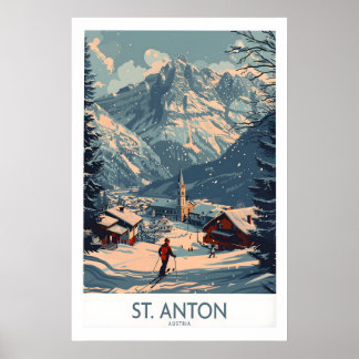 Affiche St Anton Autriche 1
