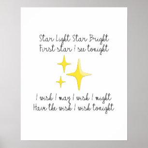 Affiche Star Light Star Bright