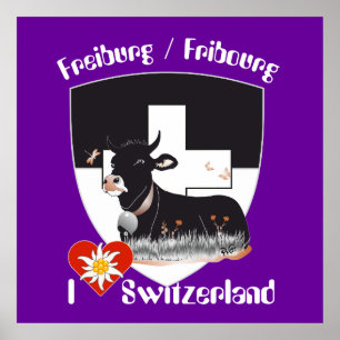 Affiche suisse de Fribourg