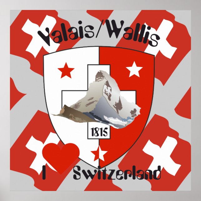 Affiche suisse du Valais (Devant)