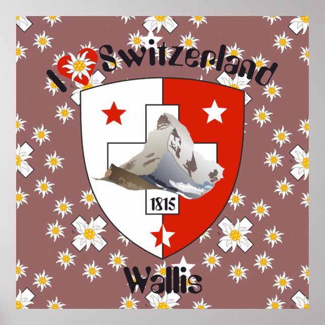 Affiche suisse du Valais (Devant)