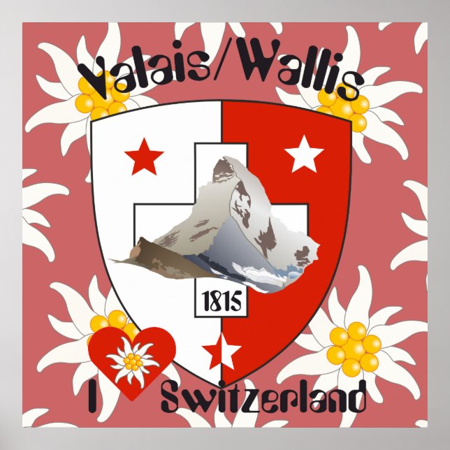 Affiche suisse du Valais (Devant)