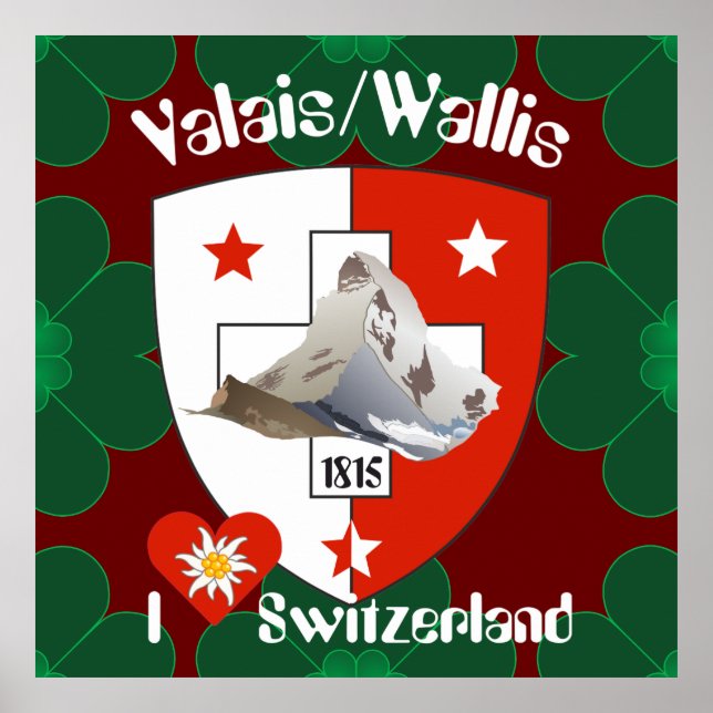 Affiche suisse du Valais (Devant)