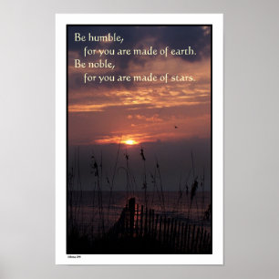 Affiche Sunrise Beach "Be Noble"