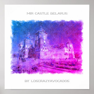 Affiche sur l'architecture du château de Mir au Bé