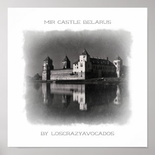 Affiche sur l'architecture du château de Mir en Bi