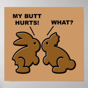 Affiche sur les dégâts causés par le chocolat