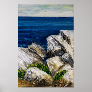Affiche - Sur les rochers