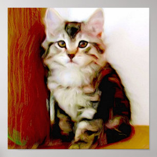 Affiche Tabby Kitten