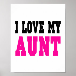 Affiche Tante (rose) (format standard de cadre pho