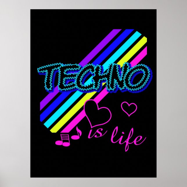 Affiche Techno (Devant)