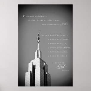 Affiche - temple 2 de Draper Utah LDS